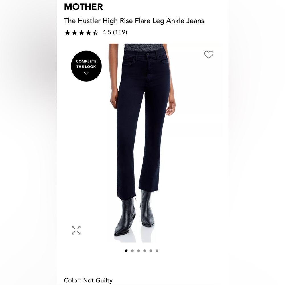 Mother, The Hustler High Rise Flare Leg Ankle Jeans, 28